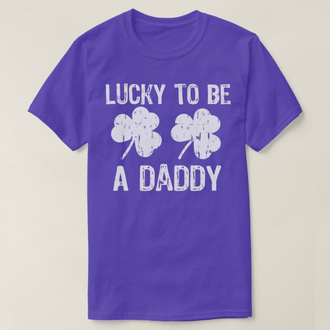 T-shirt Lucky d'être un papa Jour de la Saint Patrick (Design devant)