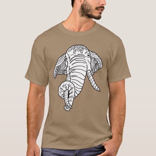 T-shirt Lucky Elephant Animalrainer Gift friend (Devant)