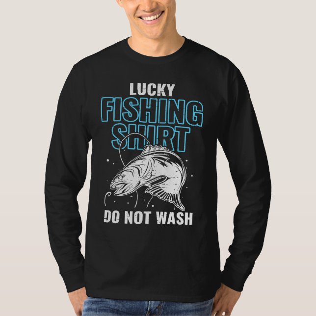 T-shirt Lucky Fishing  for Fish Hunter and Fisherman  17 (Devant)