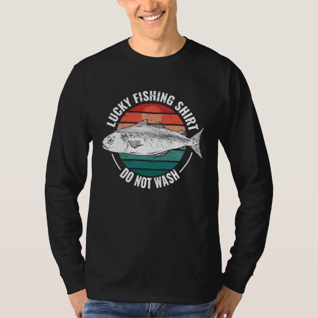 T-shirt Lucky Fishing  for Fish Hunter and Fisherman  19 (Devant)