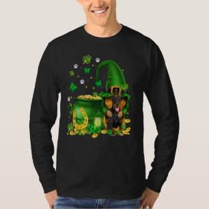 T-shirt Lucky Gnome U2013 Gnome Hug Doberman Chien St Patr