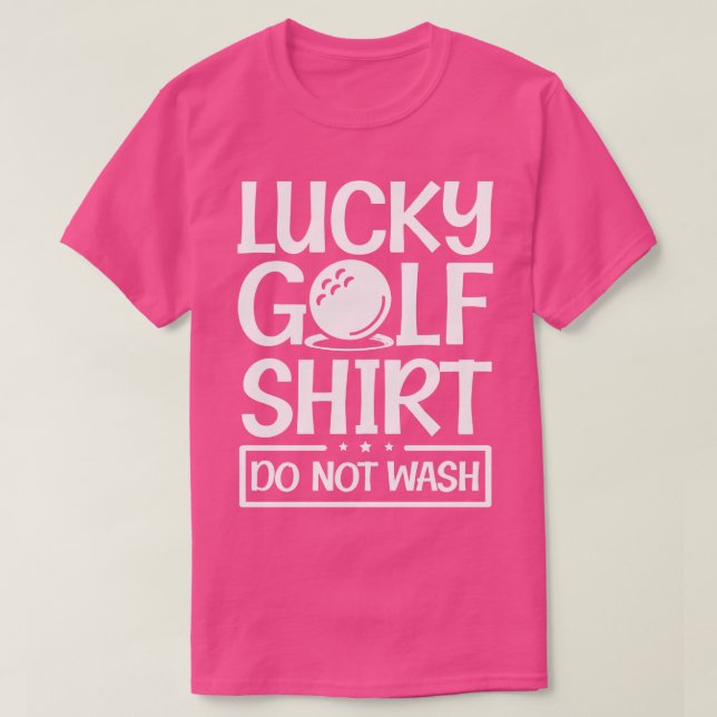 T-shirt Lucky Golf club parcours pro cadeau sport (Design devant)