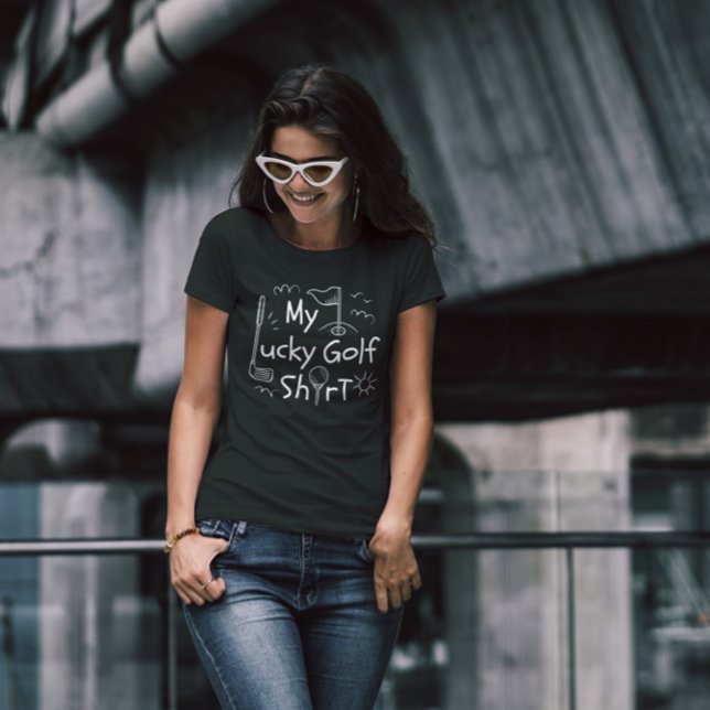 T-shirt Lucky Golf Shirt Doodle (Créateur téléchargé)