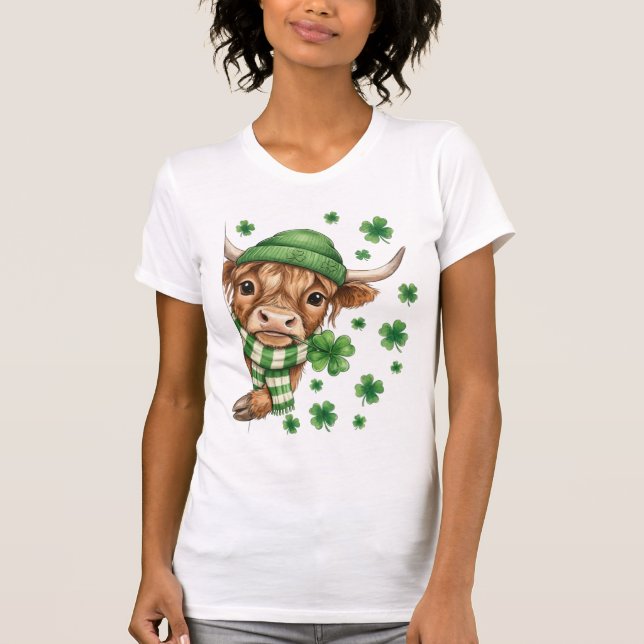 T-shirt Lucky Highland Cow (Devant)