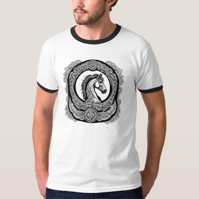 T-shirt Lucky Horseshoe Tattoo Tee (Devant)