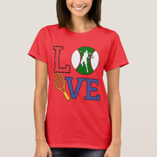 T-shirt Lucky in Love Tennis, I Love Tennis