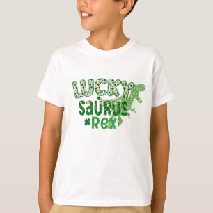 T-shirt Lucky Irish Kids Saurus Rex Tee, Dinosaur Lover