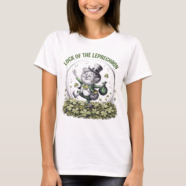 T-shirt Lucky Irish Leprechaun (Devant)