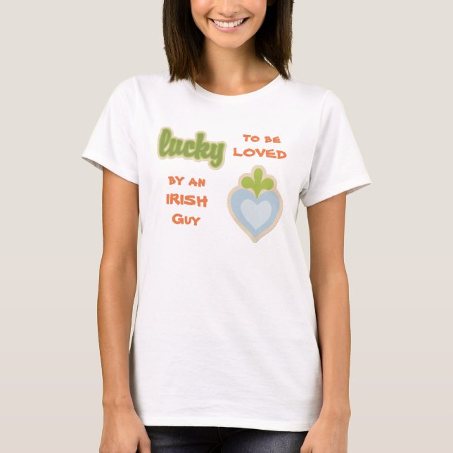 T-shirt Lucky Irish Love Heart (Devant)