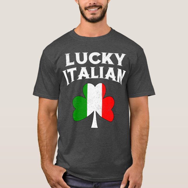 T-shirt Lucky Italie Jour de la Saint Patrick Italienne (Devant)