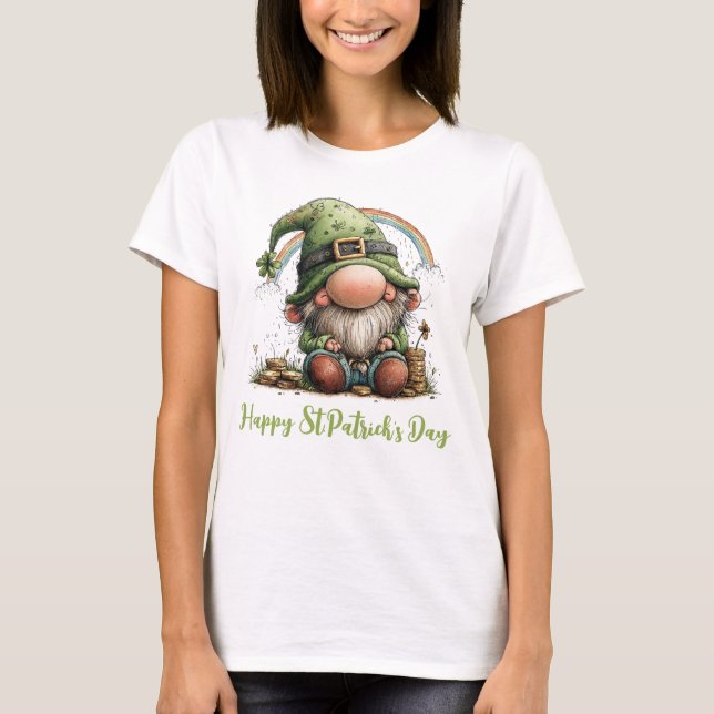 T-shirt Lucky Leprechaun Beneath the Rainbow (Devant)
