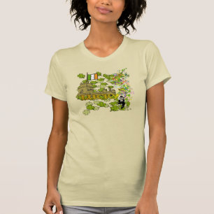 T-shirt Lucky Leprechaun et son château irlandais