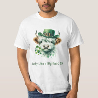 T-shirt Lucky Like a Highland Cow - St. Patrick’s Day Desi