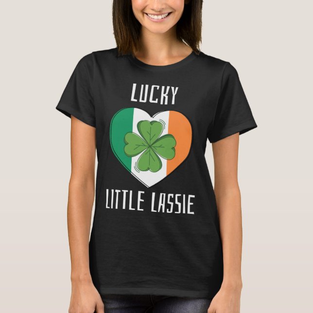 T-shirt Lucky Little Lassie Teacher St Patrick's Day Party (Devant)
