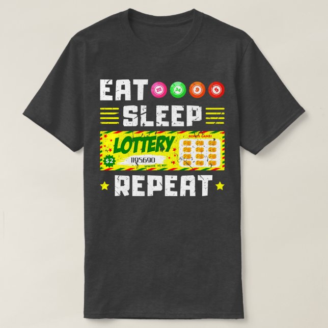 T-shirt Lucky Loterie Billet Lotto (Design devant)
