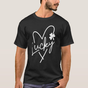 T-shirt Lucky Love Heart Shamrock C Femmes Vert 1