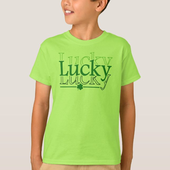 T-shirt Lucky Lucky Lucky-60678 (Devant)