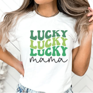 T-shirt Lucky Mama Retro St. Patrick's Day
