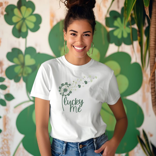 T-shirt "Lucky Me" Dandelion Fun St. Patrick's Women’s ("Lucky Me" Dandelion Fun St. Patrick's Women’s T-Shirt)