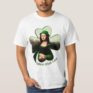 T-shirt Lucky Mona Lisa St. Patrick's Day