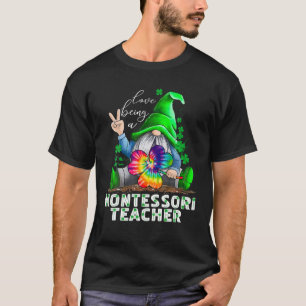 T-shirt Lucky Montessori Enseignant Gnomes Saint Patrick's