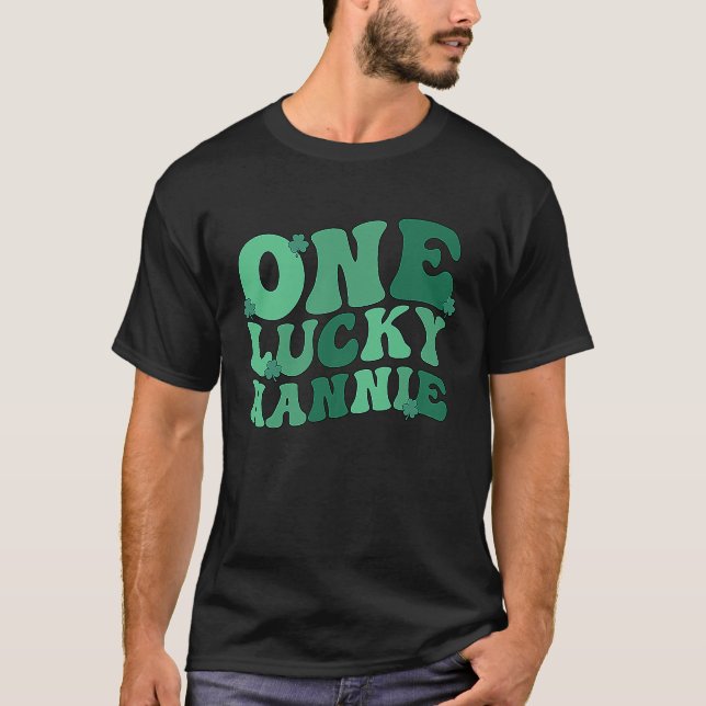 T-shirt Lucky Nannie Grand-mère St Patrick's Day Nannie G (Devant)