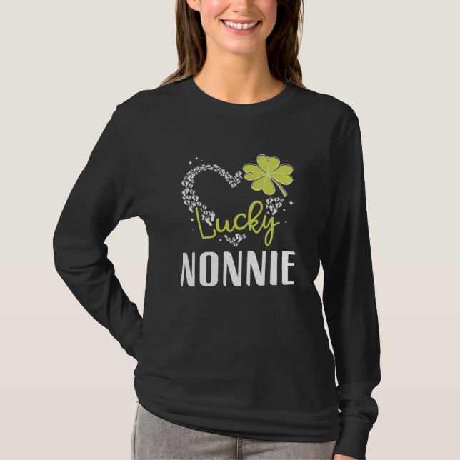 T-shirt Lucky Nonnie St Patricks Day womens (Devant)