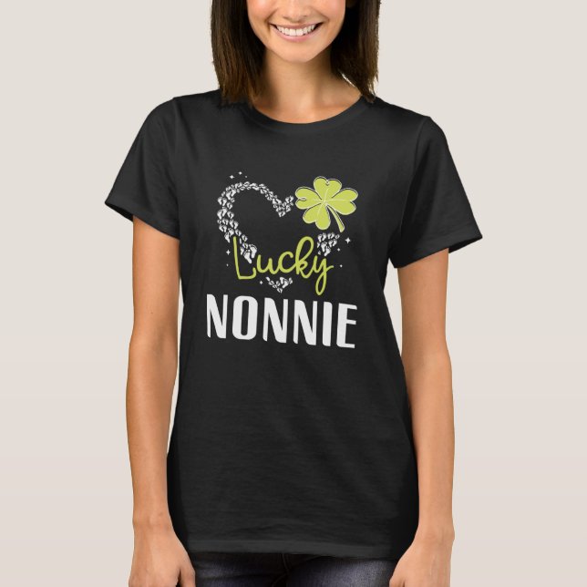 T-shirt Lucky Nonnie St Patricks Day womens (Devant)