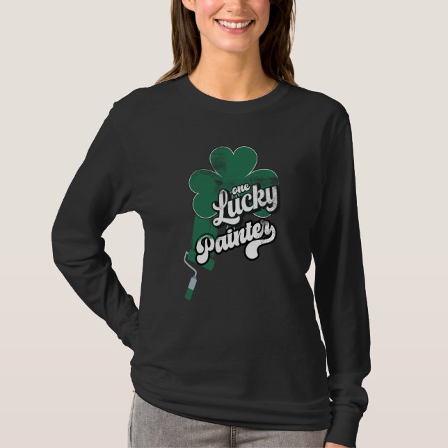 T-shirt Lucky Painter Shamrock C St Patricks Day (Devant)