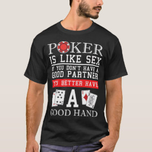 T-shirt Lucky Poker Gift - Texas Holdem Poker Player T-Shi