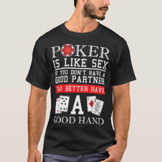 T-shirt Lucky Poker Gift - Texas Holdem Poker Player T-Shi