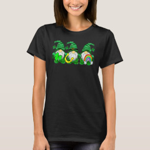 T-shirt Lucky Rainbow Gnome Happy St Patrick's Day Kids Wo