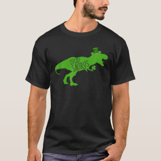 T-shirt Lucky Saurus Dinosaur Shamrock St Patrick's Day