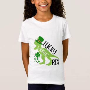 T-Shirt Lucky Saurus Rex - Dinosaure de la Saint Patrick