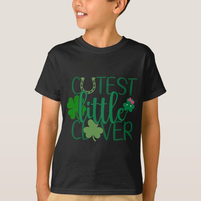 T-shirt Lucky Saurus Rex - Dinosaure de la Saint Patrick (Devant)