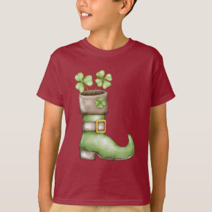 T-shirt Lucky Shamrock Saint-Patrick Kids Arc-en-Ciel 