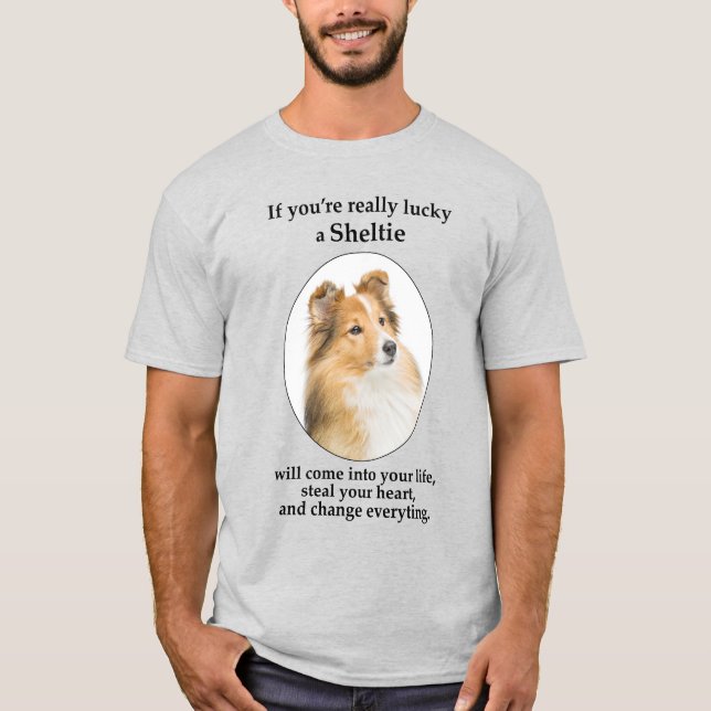 T-shirt Lucky Sheltie (Devant)