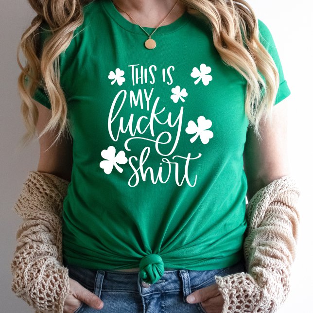 T-shirt Lucky Shirt | Élégante typographie de la Saint Pat (Créateur téléchargé)