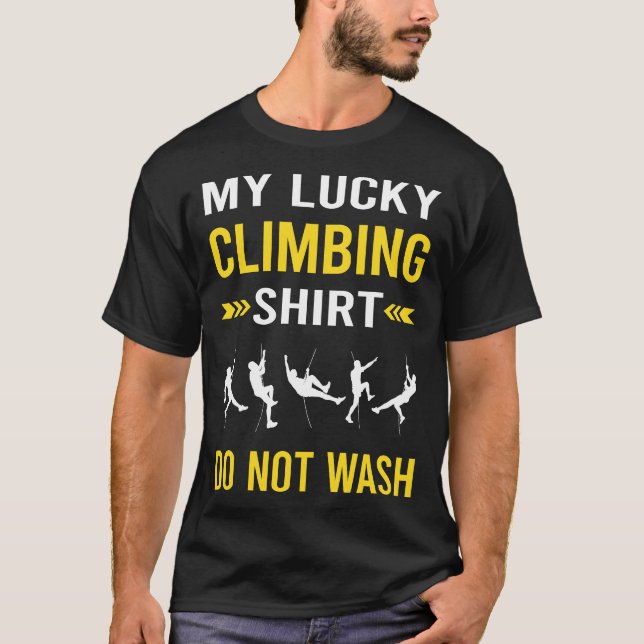 T-shirt Lucky Shirt Escalade Climber (Devant)