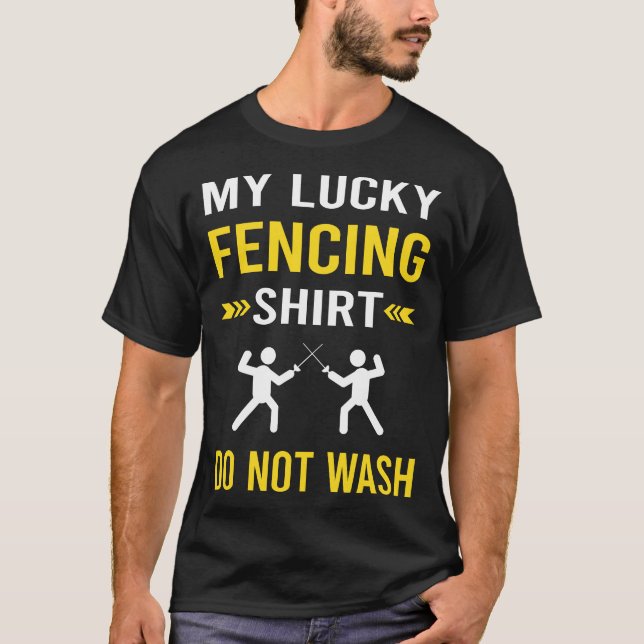 T-shirt Lucky Shirt Fencer de clôture (Devant)
