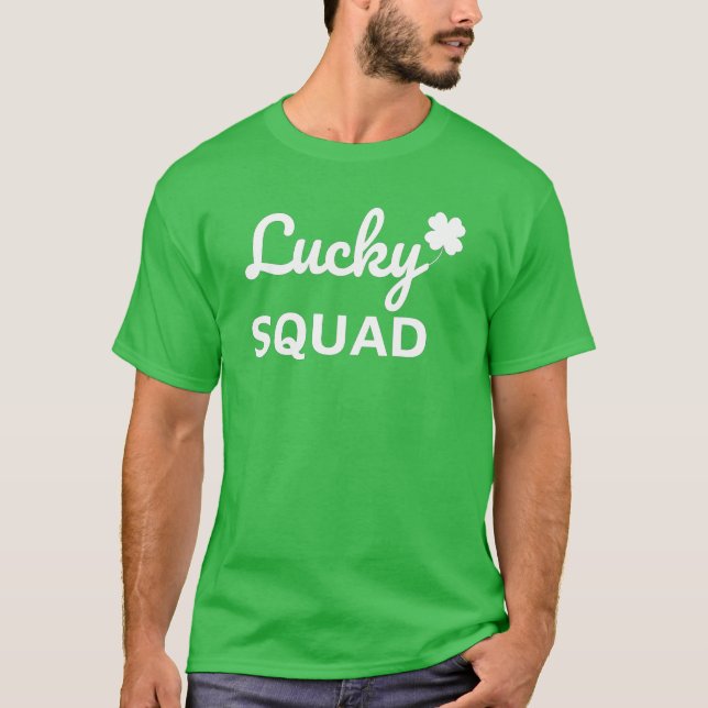 T-shirt Lucky Squad St. Patrick's Day (Devant)