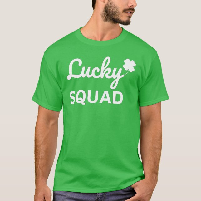T-shirt Lucky Squad St. Patrick's Day (Devant)