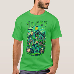 T-shirt Lucky St Patrick's Day Bière Boire Pub Party