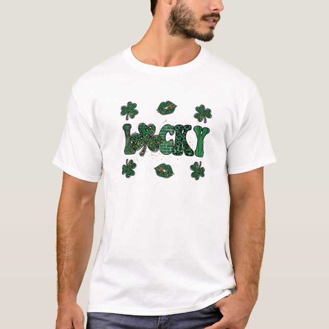 T-shirt Lucky St. Patricks Lèvres du jour (Devant)