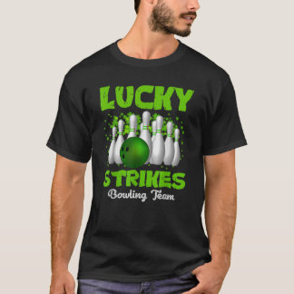 T-shirt Lucky Strikes Bowling Team Happy Patrick s Day T