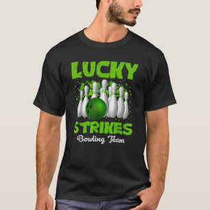 T-shirt Lucky Strikes Équipe de Bowling Joyeuse Fête de la