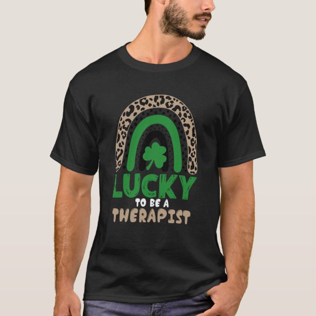T-shirt Lucky To Be A Therapist St Patricks Day Speech The (Devant)