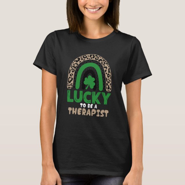 T-shirt Lucky To Be A Therapist St Patricks Day Speech The (Devant)