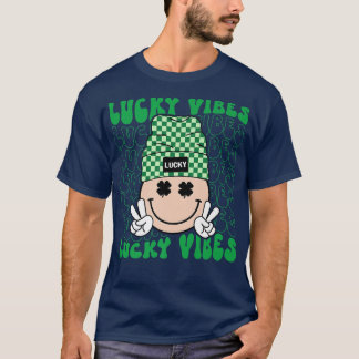 T-shirt Lucky Vibes Hippie Super Jour de la Saint Patrick 