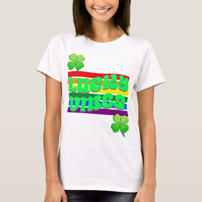 T-shirt Lucky Vibes St. Patrick (Devant)